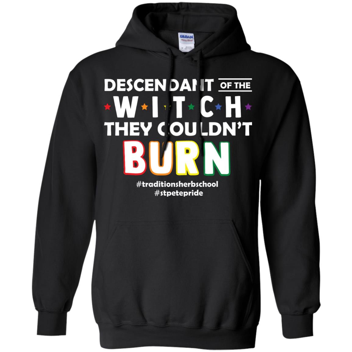 Descendant Of The Witch They Couldn_t Burn #traditionsherbschool #stpetepride Lgbt ShirtG185 Gildan Pullover Hoodie 8 oz.