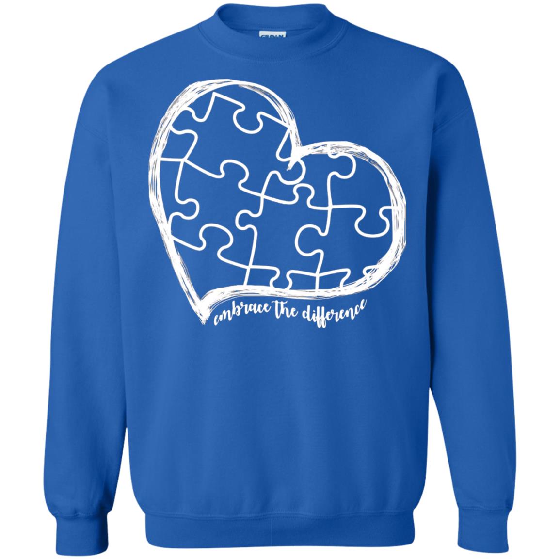 Autism Awareness Embrace Differences Shirt Royal