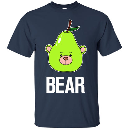 Bear Funny Summer Melon Fruit Shirt Navy