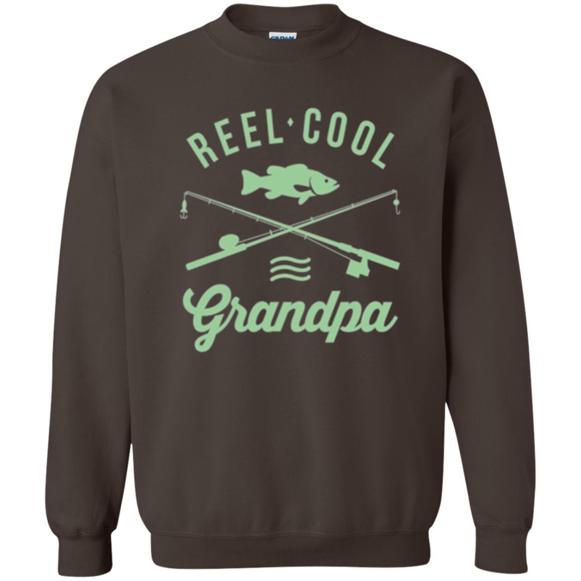 Fisherman T-shirt Retired Grandpa Reel Cool Dark Chocolate