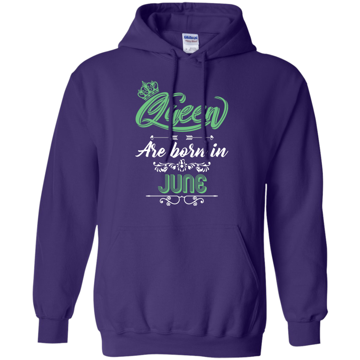 Brithday T-Shirt Queen Are Born In June Purple