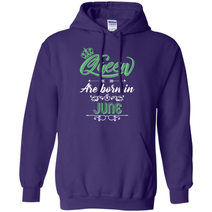 Brithday T-Shirt Queen Are Born In June Purple