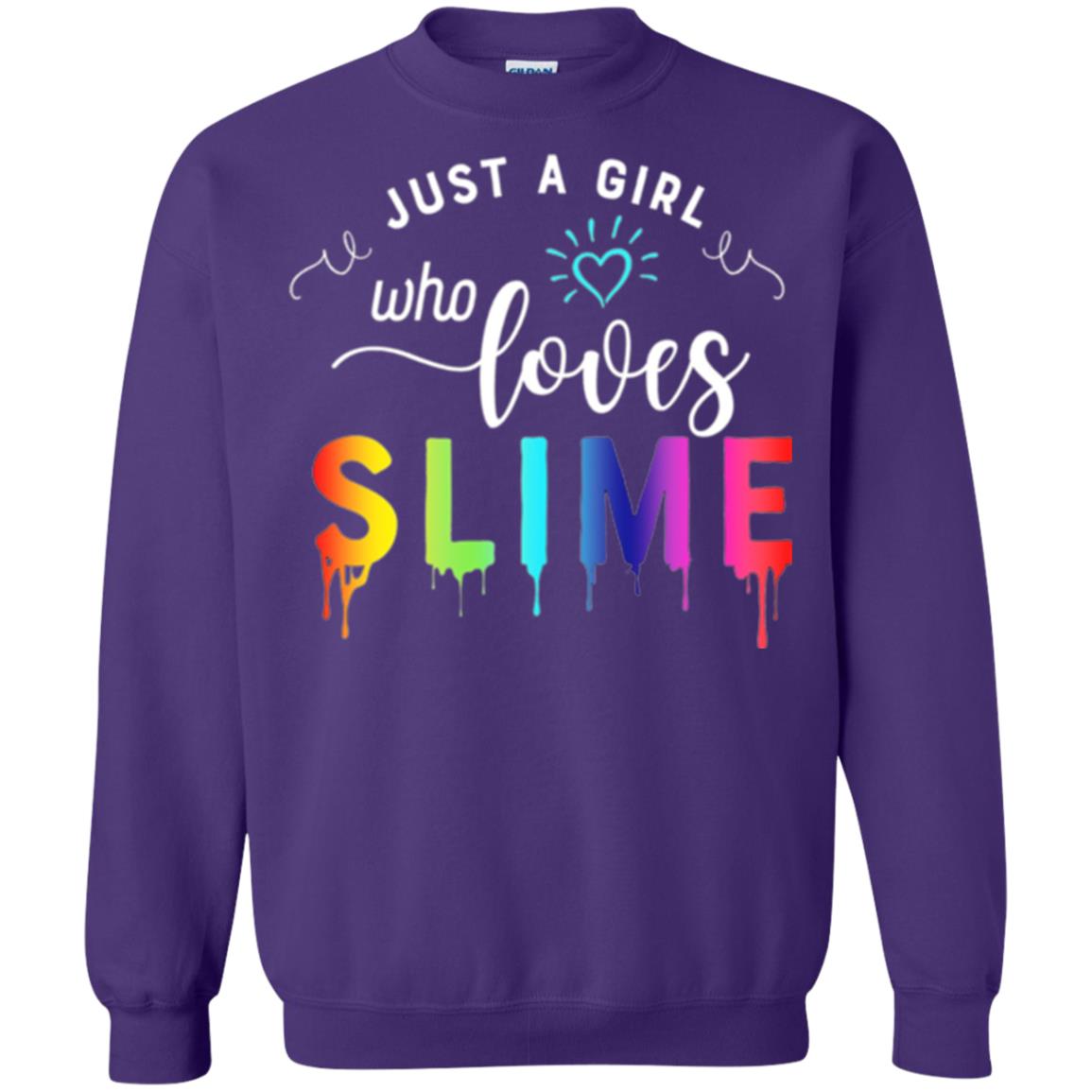 Slime Lover T-shirt Just A Girl Who Loves Slime Purple