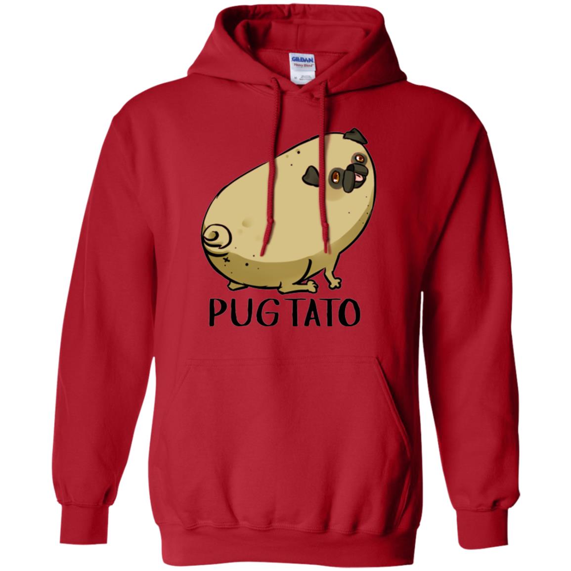 Dog Lovers T-shirt Pugtato Red