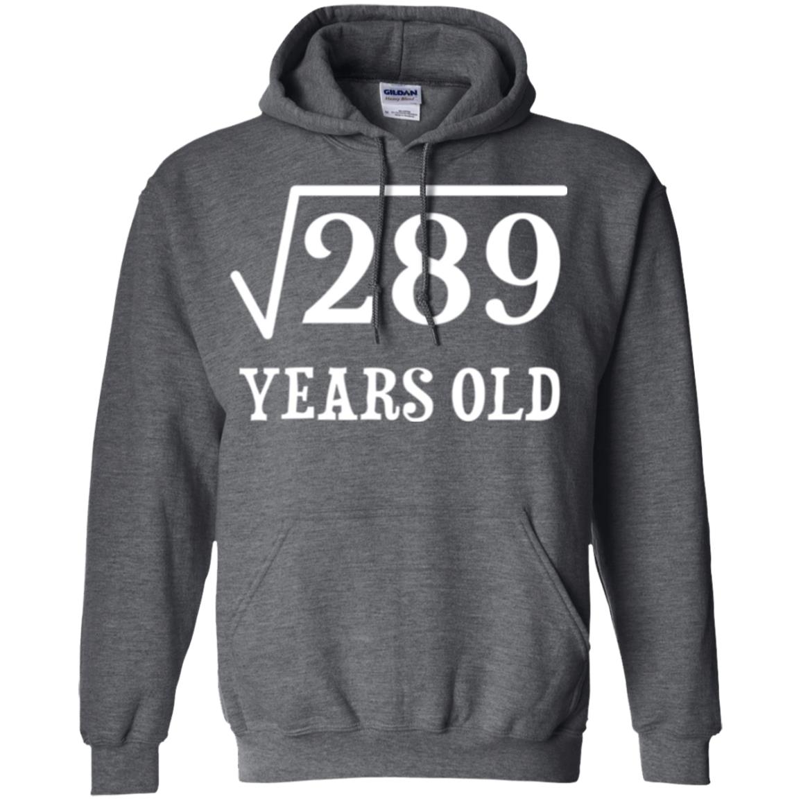 Brithday T-shirt Square Root Of 289 Dark Heather