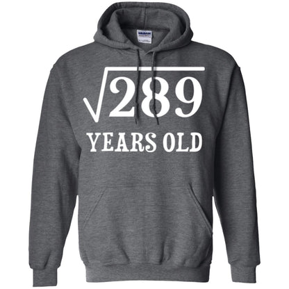 Brithday T-shirt Square Root Of 289 Dark Heather