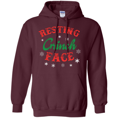 Christmas T-Shirt Resting Grinch Face Maroon