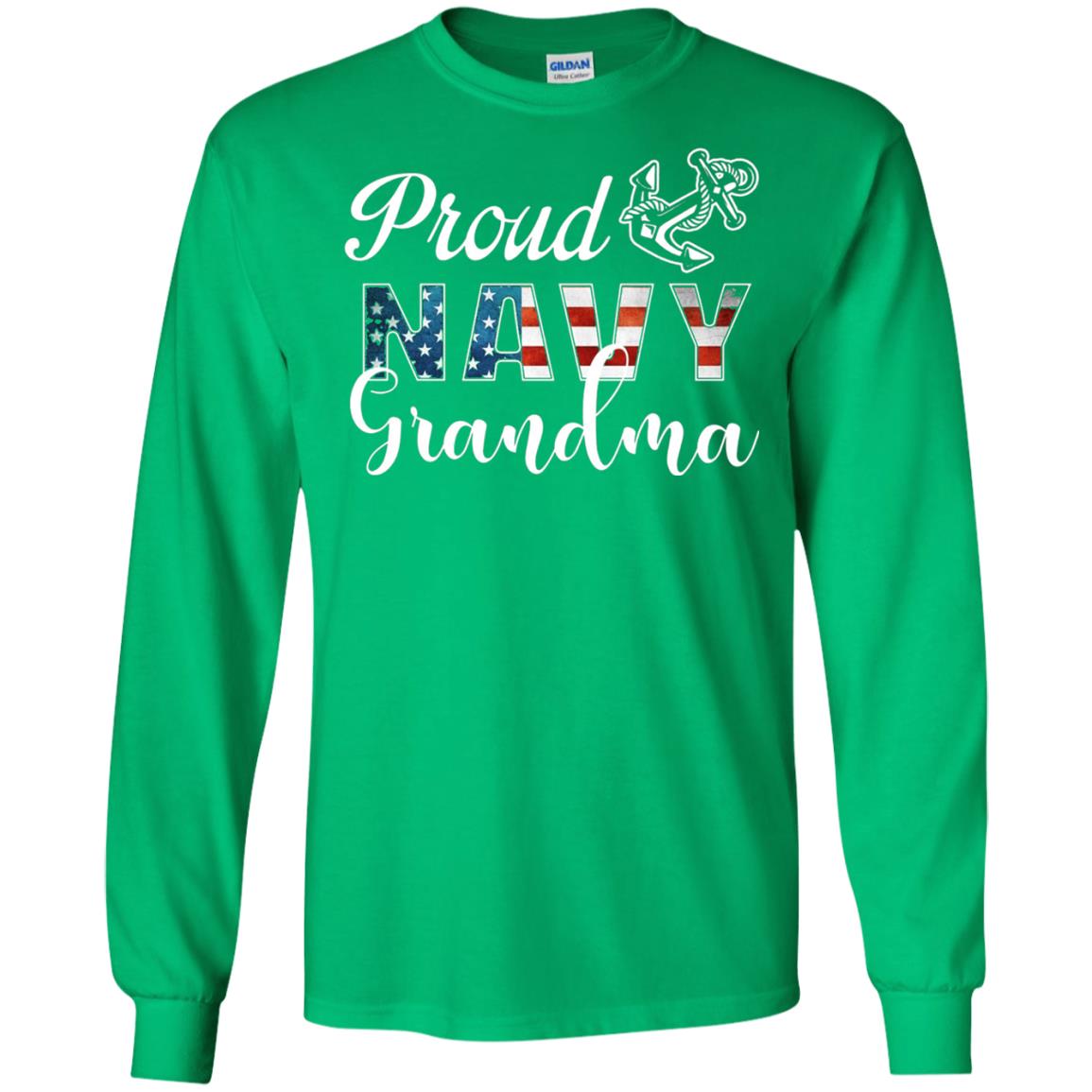 Proud Navy Grandma Military Mama Shirt Irish Green