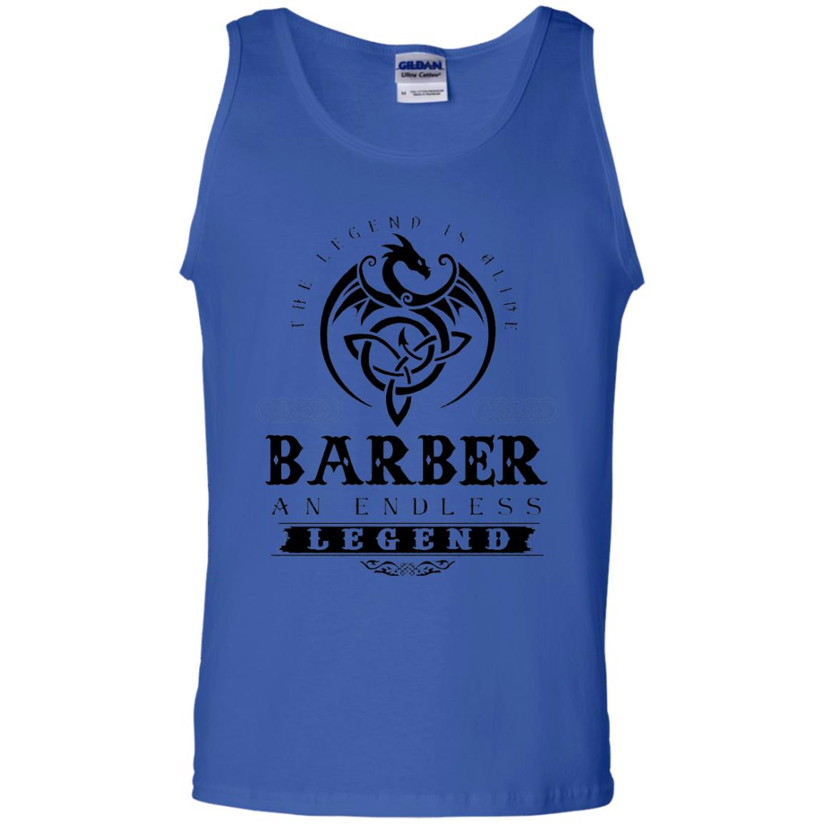Barber T-shirt The Legend Is Alive Royal