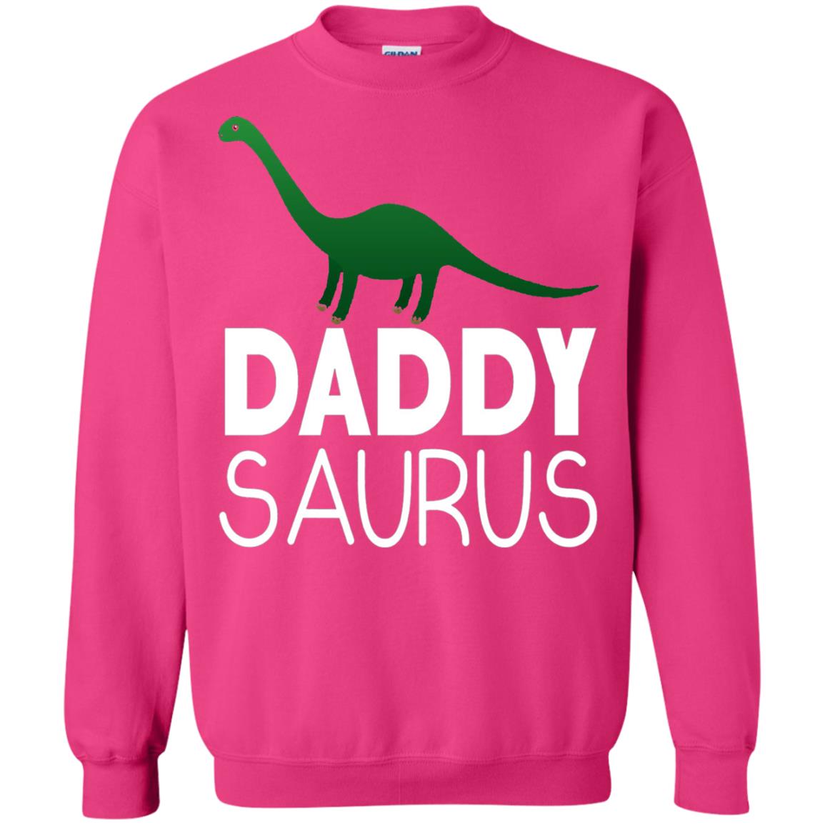 Daddy Saurus Dinosaur Matching Daddy T-shirt Heliconia