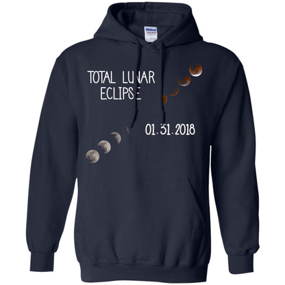 Total Lunar Eclipse 01-31-2018 Celebration Shirt Navy