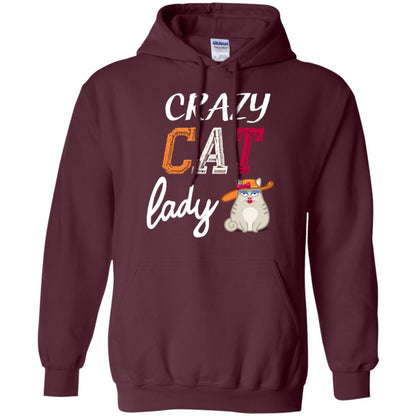 Crazy Cat Lady Chicken Shirt For Girls Womens Maroon