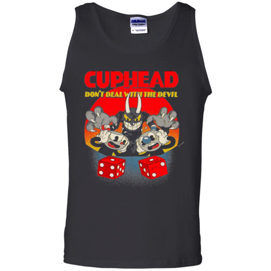 Gamer T-shirt Cuphead Don_t Deal With The Devil Black