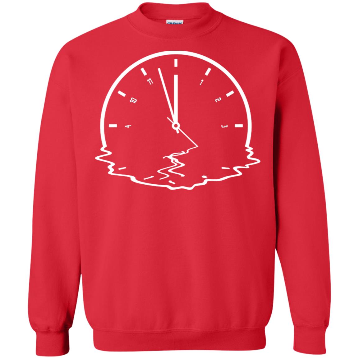Alzheimer's & Dementia Awareness Funny Clock Gift Shirt Red