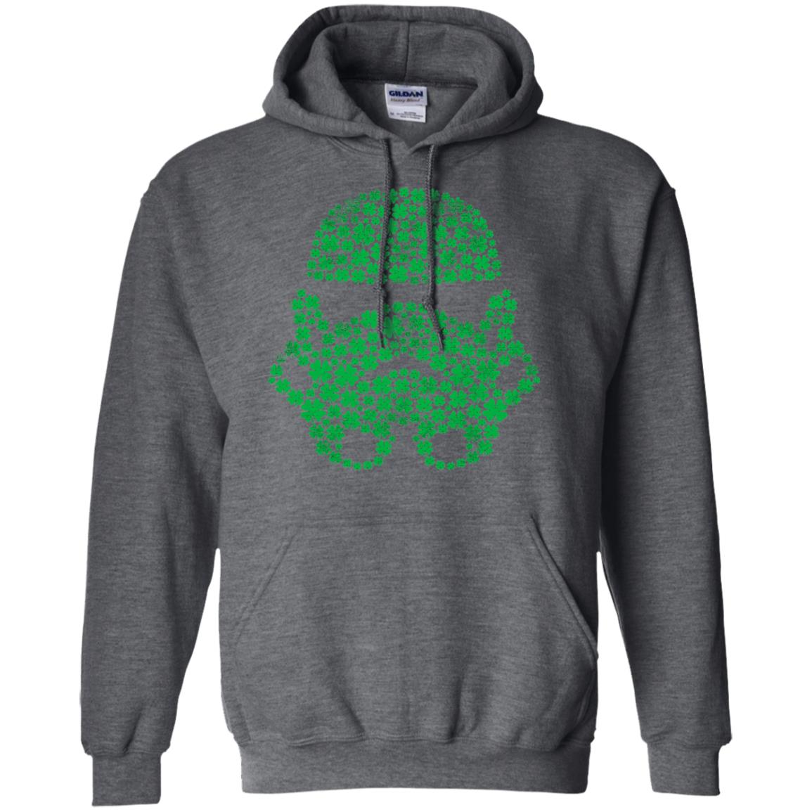 Stormtrooper Clovers St. Patrick_s Graphic T-shirt Dark Heather