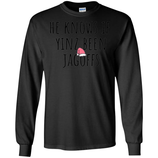 He Knows If Yinz Been Jagoffs T-Shirt Black