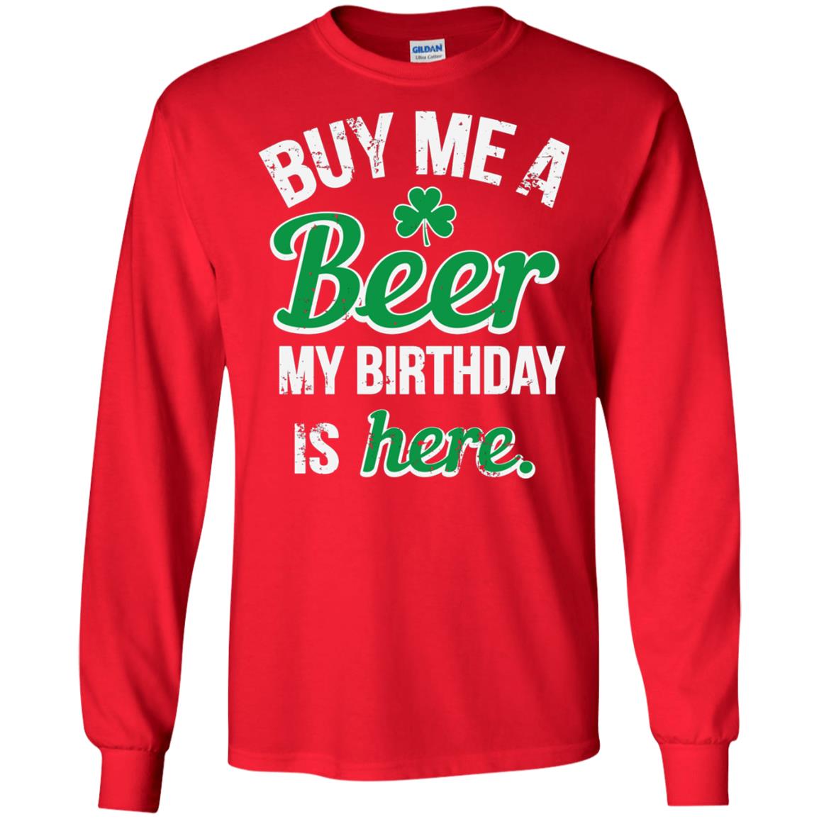 Buy Me A Beer Saint Patricks Day T-shirt Red