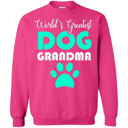 World_s Greatest Dog Grandma Cool Shirt For Mama Love Dogs Heliconia