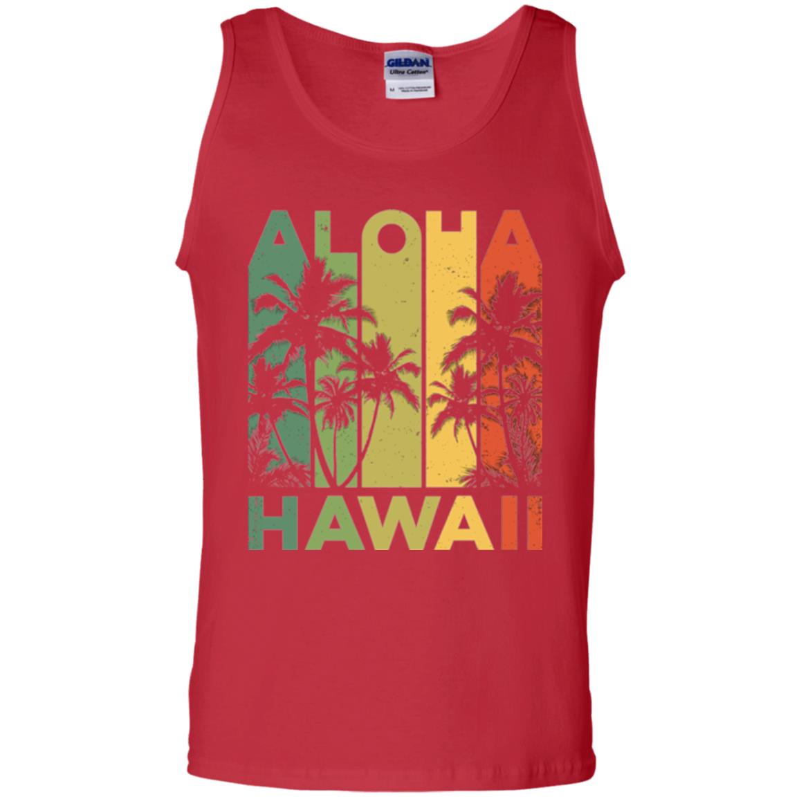 Vintage Hawaiian Islands T-shirt Red