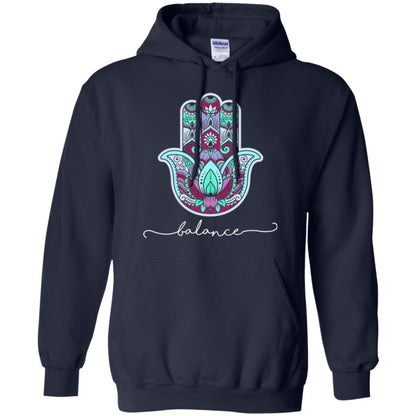 Balance Yoga Gym Hamsa T-shirt Navy
