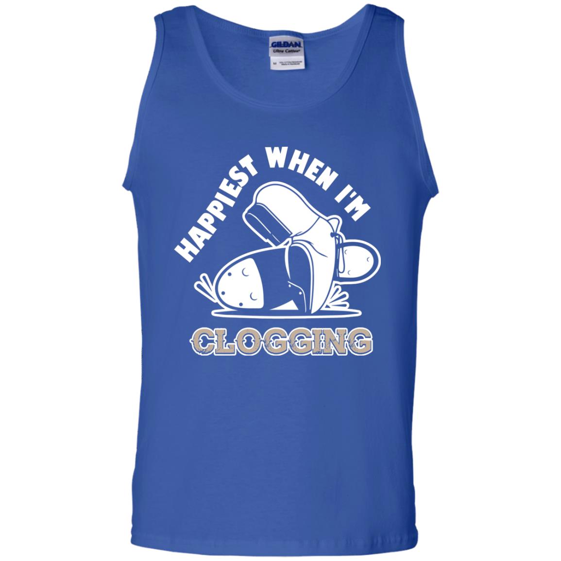 Clogger T-shirt Happiest When I'm Clogging Royal