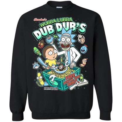 Movie T-shirt Wubba Luba Dub Dub_s Cereal Black
