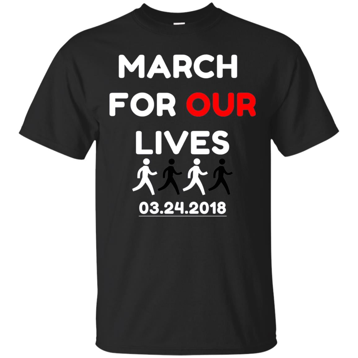 March For Our Lives Gun Control T-shirt Black