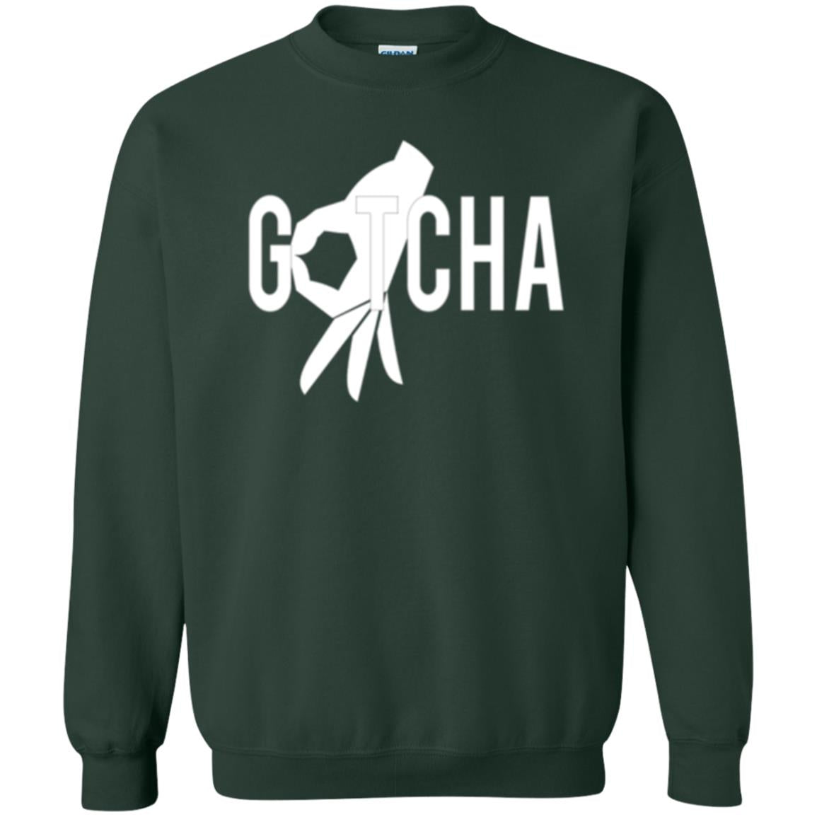 Gotcha Finger Circle Game T-shirt Forest Green