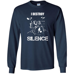 Drummer T-shirt I Destroy Silence