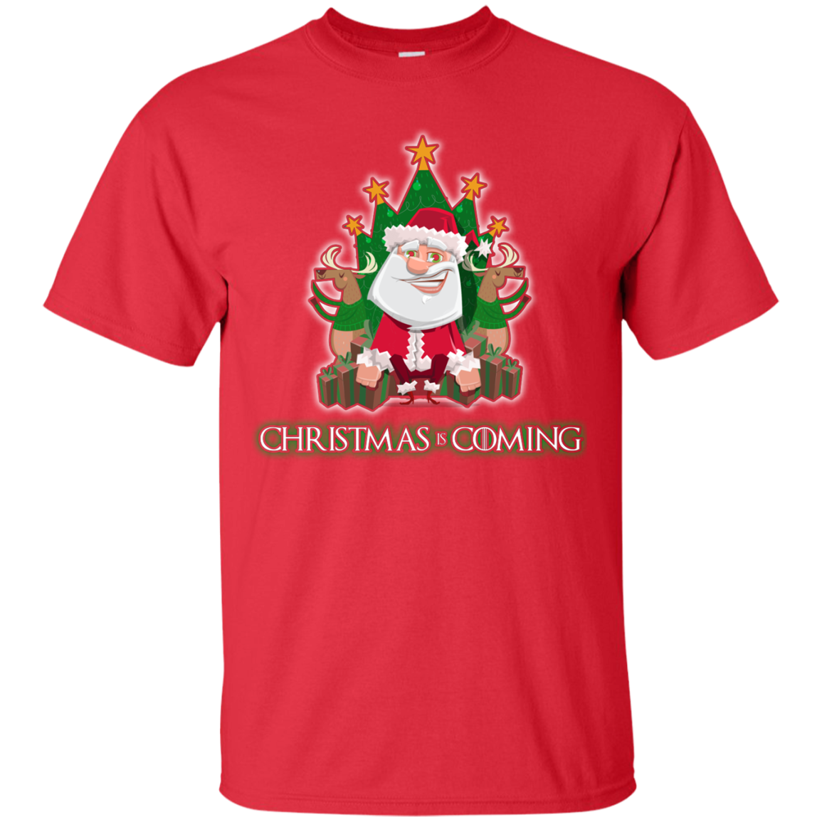 Christmas Is Coming T-shirt Red