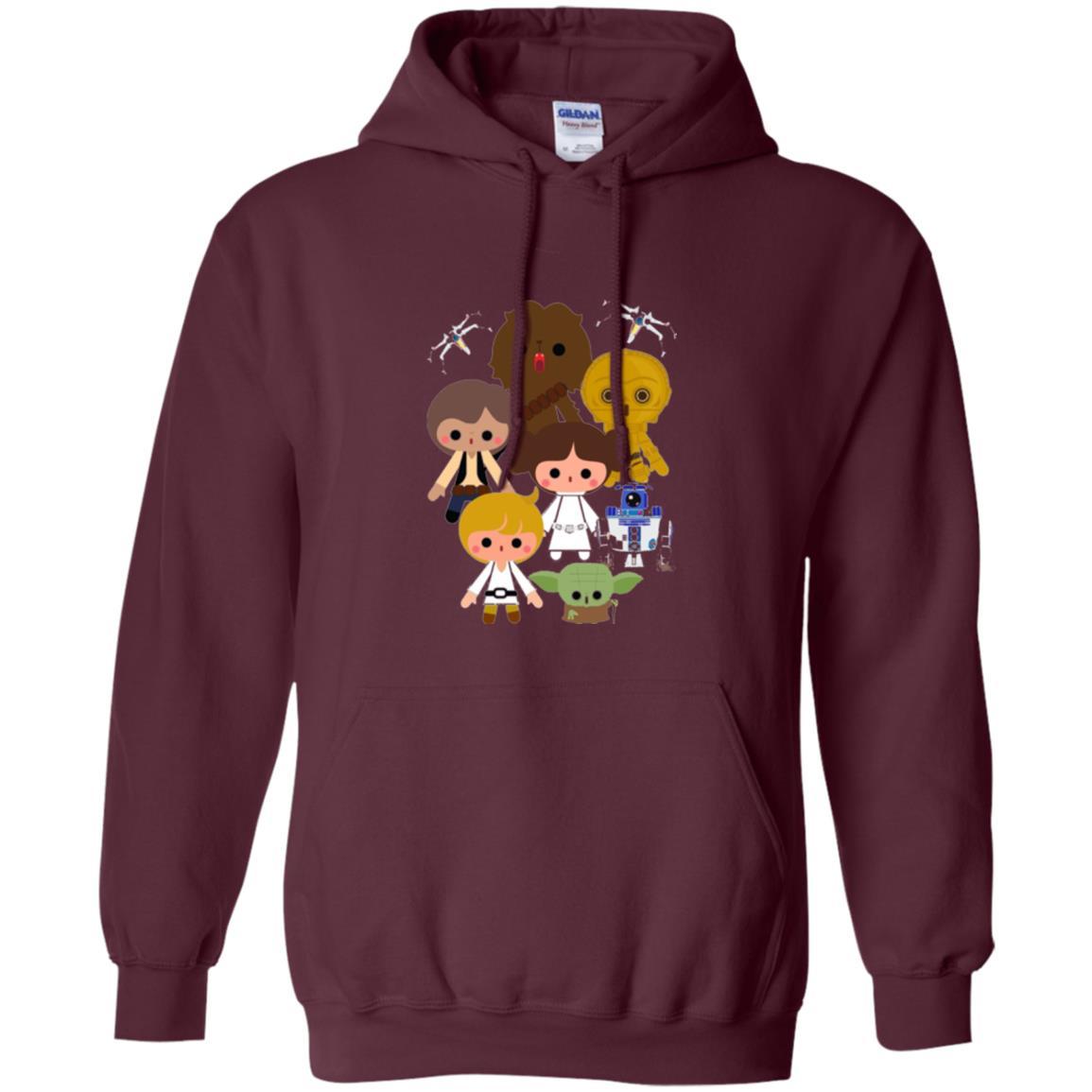 Film T-shirt Cute Kawaii Style Heroes Graphic Maroon