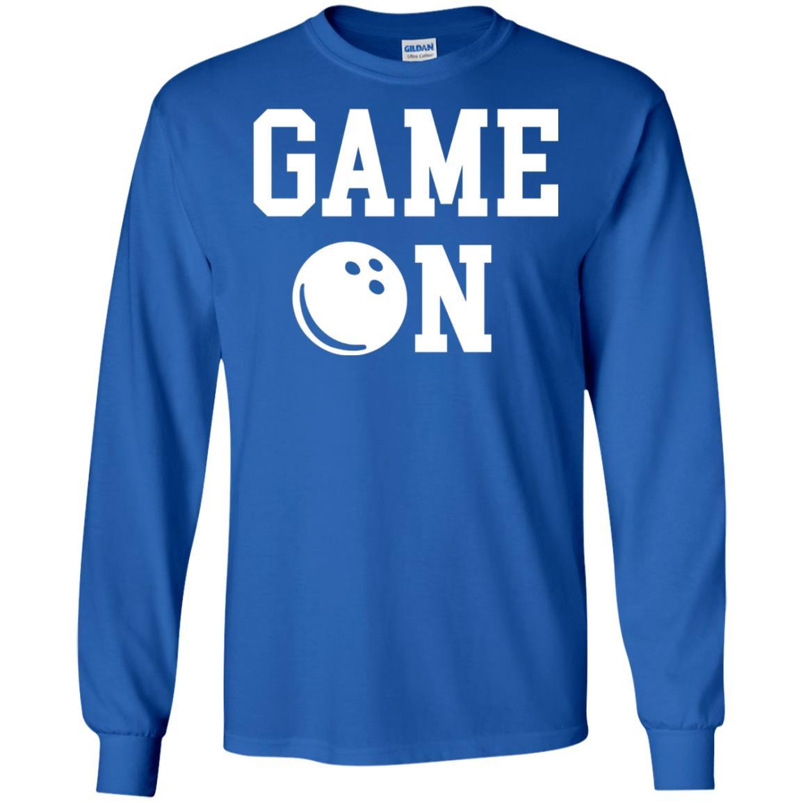 Bowler T-shirt Game On Bowling T-shirt Royal