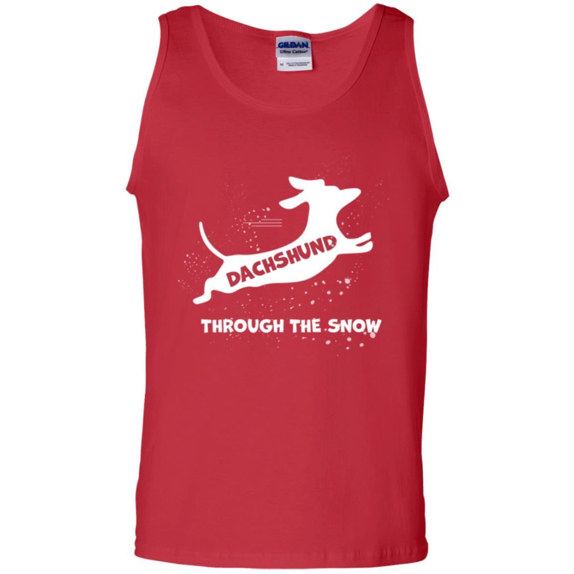 Dachshund Through The Snow T-shirt Red