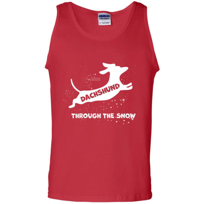 Dachshund Through The Snow T-shirt Red