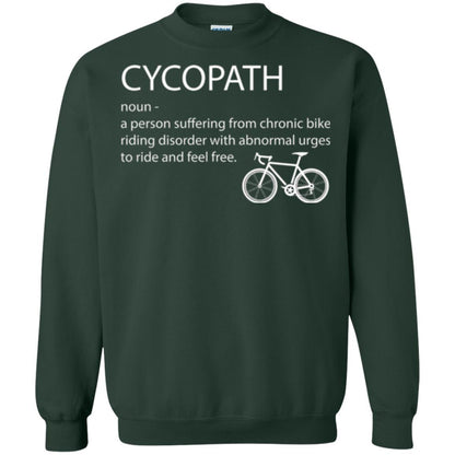 Biker T-shirt Cycopath Definition T-shirt Forest Green