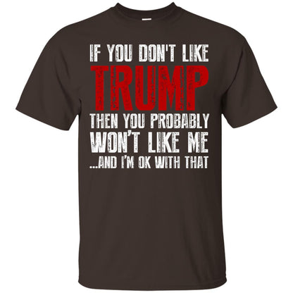 If You Don_t Like Trump Anti Trump T-shirt Dark Chocolate