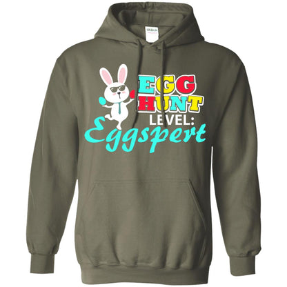 Egg Hunt Level Eggspert Easter Holiday T-shirt Military Green