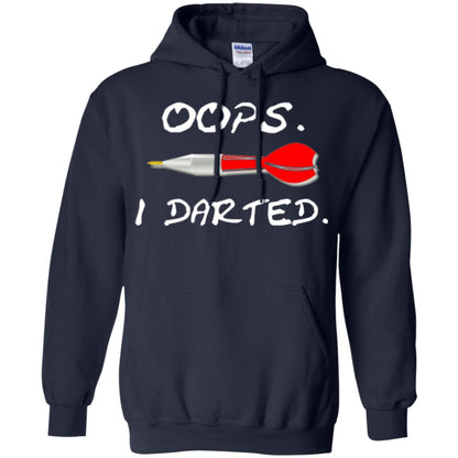 I Darted T Shirt - Dart Shirts Funny Oops T-shirt Navy