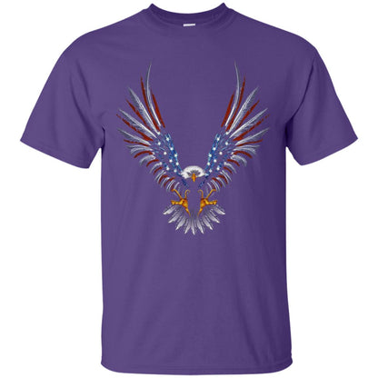 Patriotic T-shirt Eagle American Purple