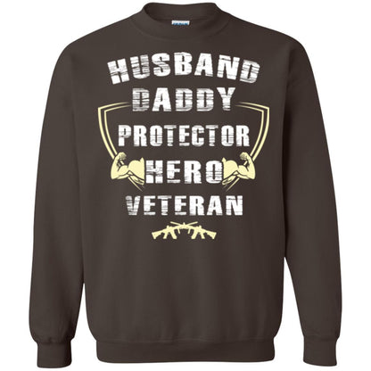 Husband Daddy Protector Hero Veretan T-shirt Dark Chocolate