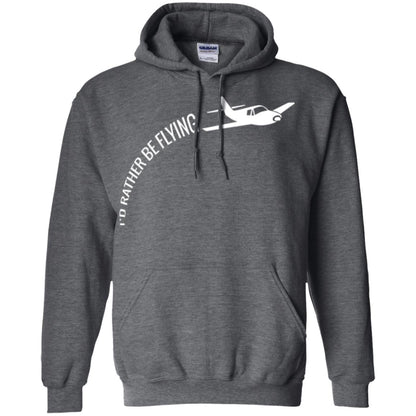 Airplane Pilot T-shirt I_d Rather Be Flying Dark Heather