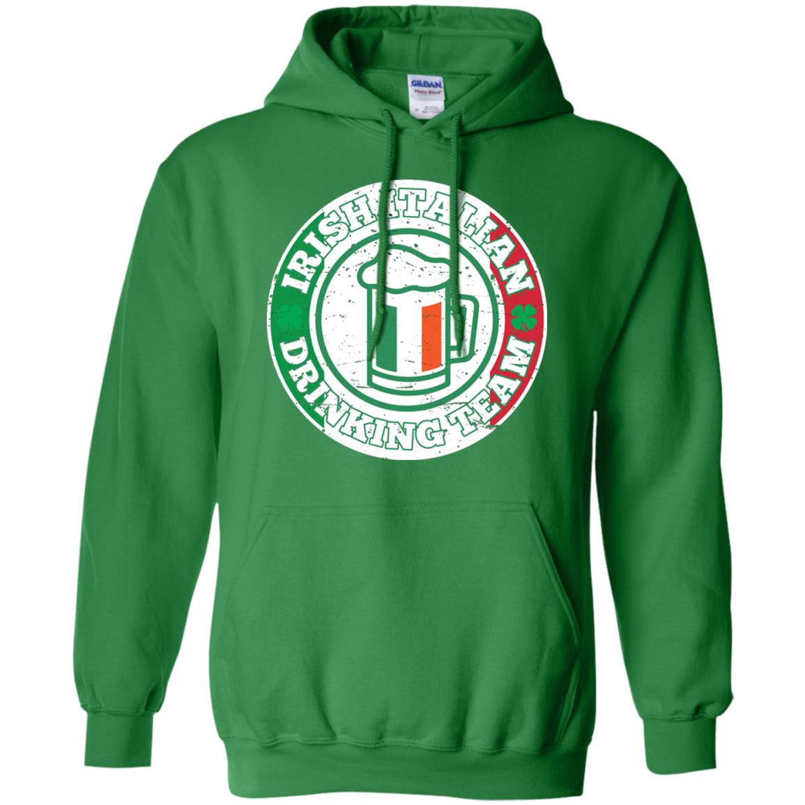 Irish Italian Drinking Team Italy Flag St Patrick_s Day T-shirt Irish Green