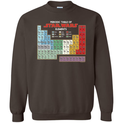 Film T-shirt Star Wars Periodic Table Of Elements Graphic Dark Chocolate