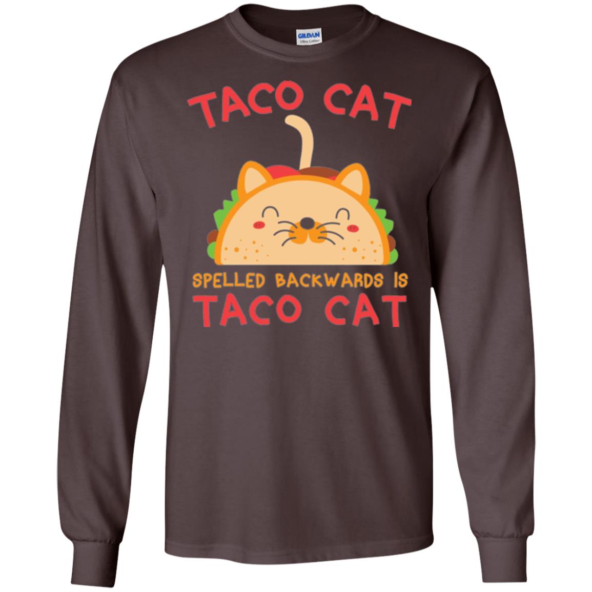 Taco Cat T-shirt Spelled Backwards Is Taco Cat Dark Chocolate