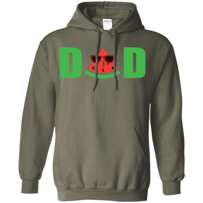 Dad Watermelon Funny Summer Melon Fruit Shirt For Daddy Military Green