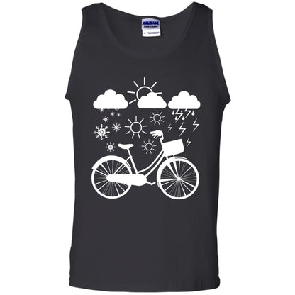 Bicycle All Weather Cyclist T-shirt For Bicycle Lover Black
