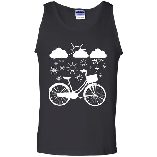 Bicycle All Weather Cyclist T-shirt For Bicycle Lover Black