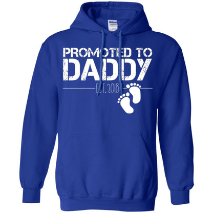 Daddy T-shirt Promoted To Daddy Est 2018 Royal