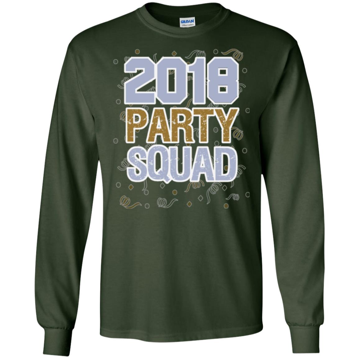 New Years Eve 2018 T-shirt Party Squad Forest Green