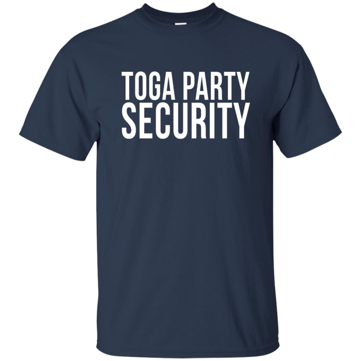 Toga Party Funny Toga Party Security T-shirt Navy